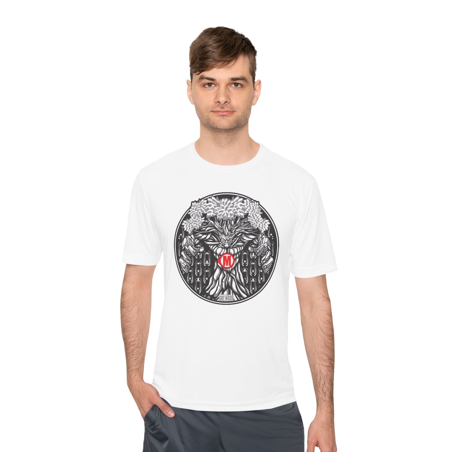 Mando Tree Disc Golf Moisture Wicking Tee, Unisex Athletic Shirt, Disc Golf Apparel, Unique Design