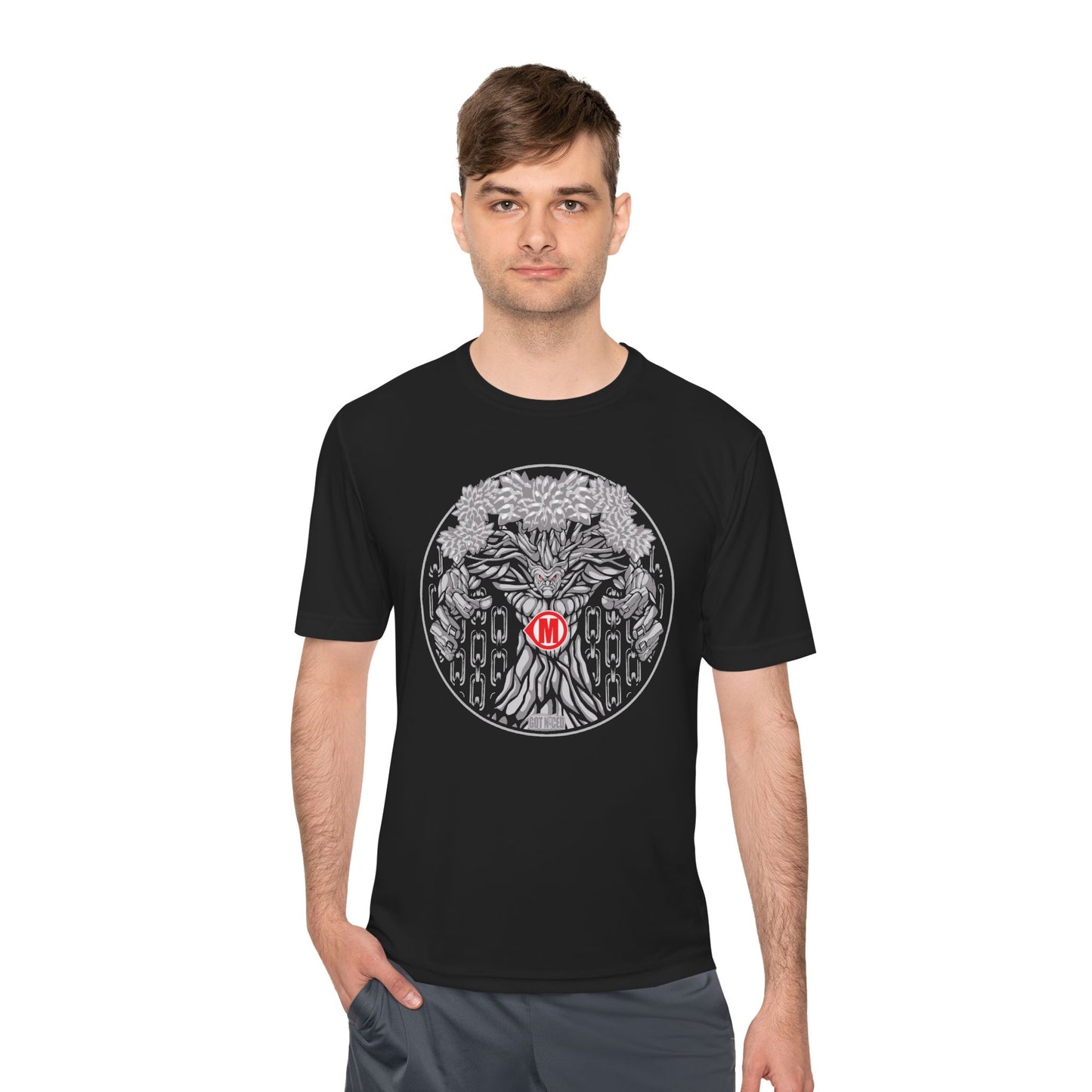 Mando Tree Disc Golf Moisture Wicking Tee, Unisex Athletic Shirt, Disc Golf Apparel, Unique Design