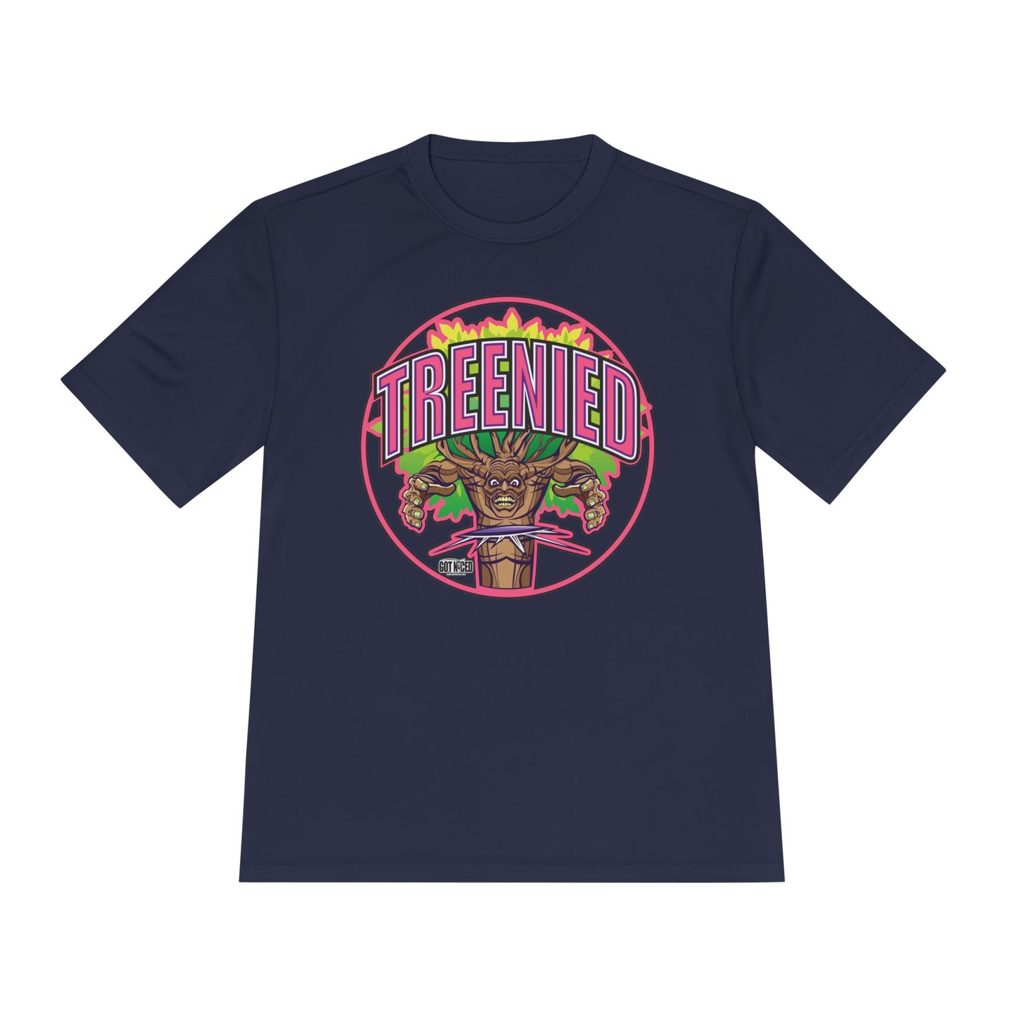 Treenied Disc Golf Moisture Wicking Tee, Unisex Athletic Shirt, Disc Golf Apparel, Unique Design