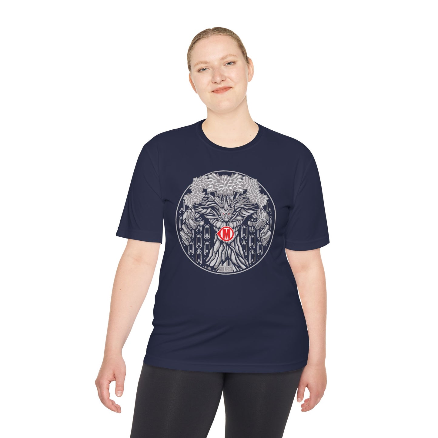 Mando Tree Disc Golf Moisture Wicking Tee, Unisex Athletic Shirt, Disc Golf Apparel, Unique Design