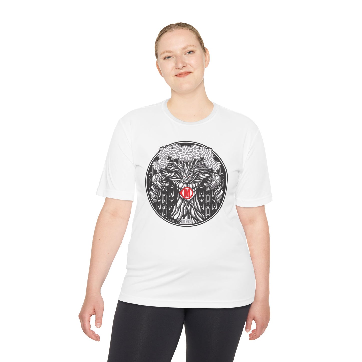 Mando Tree Disc Golf Moisture Wicking Tee, Unisex Athletic Shirt, Disc Golf Apparel, Unique Design