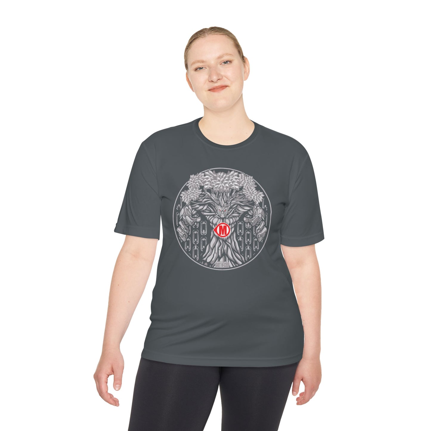 Mando Tree Disc Golf Moisture Wicking Tee, Unisex Athletic Shirt, Disc Golf Apparel, Unique Design
