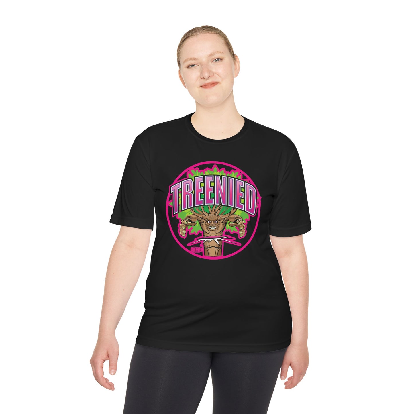 Treenied Disc Golf Moisture Wicking Tee, Unisex Athletic Shirt, Disc Golf Apparel, Unique Design