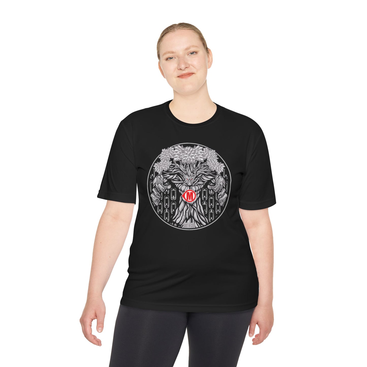 Mando Tree Disc Golf Moisture Wicking Tee, Unisex Athletic Shirt, Disc Golf Apparel, Unique Design
