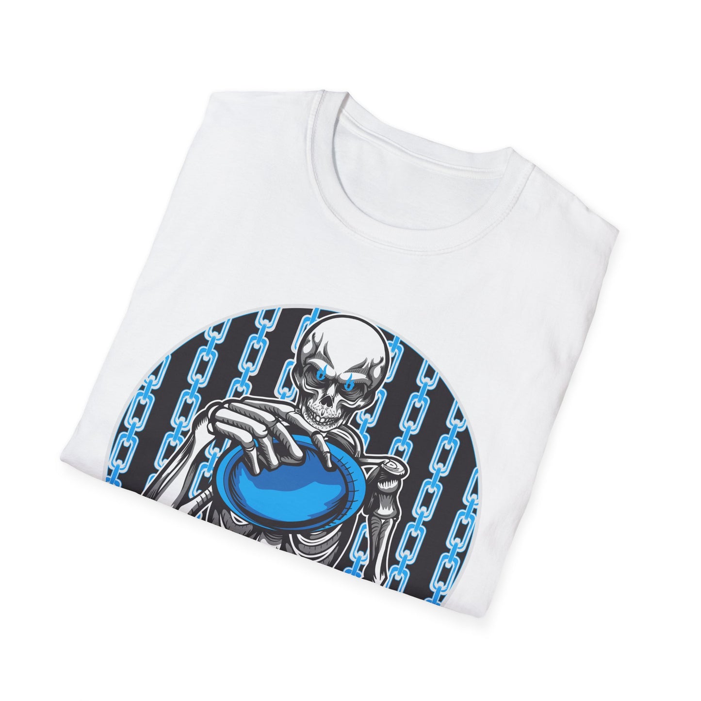Skeleton Putt Unisex Softstyle Disc Golf T-Shirt