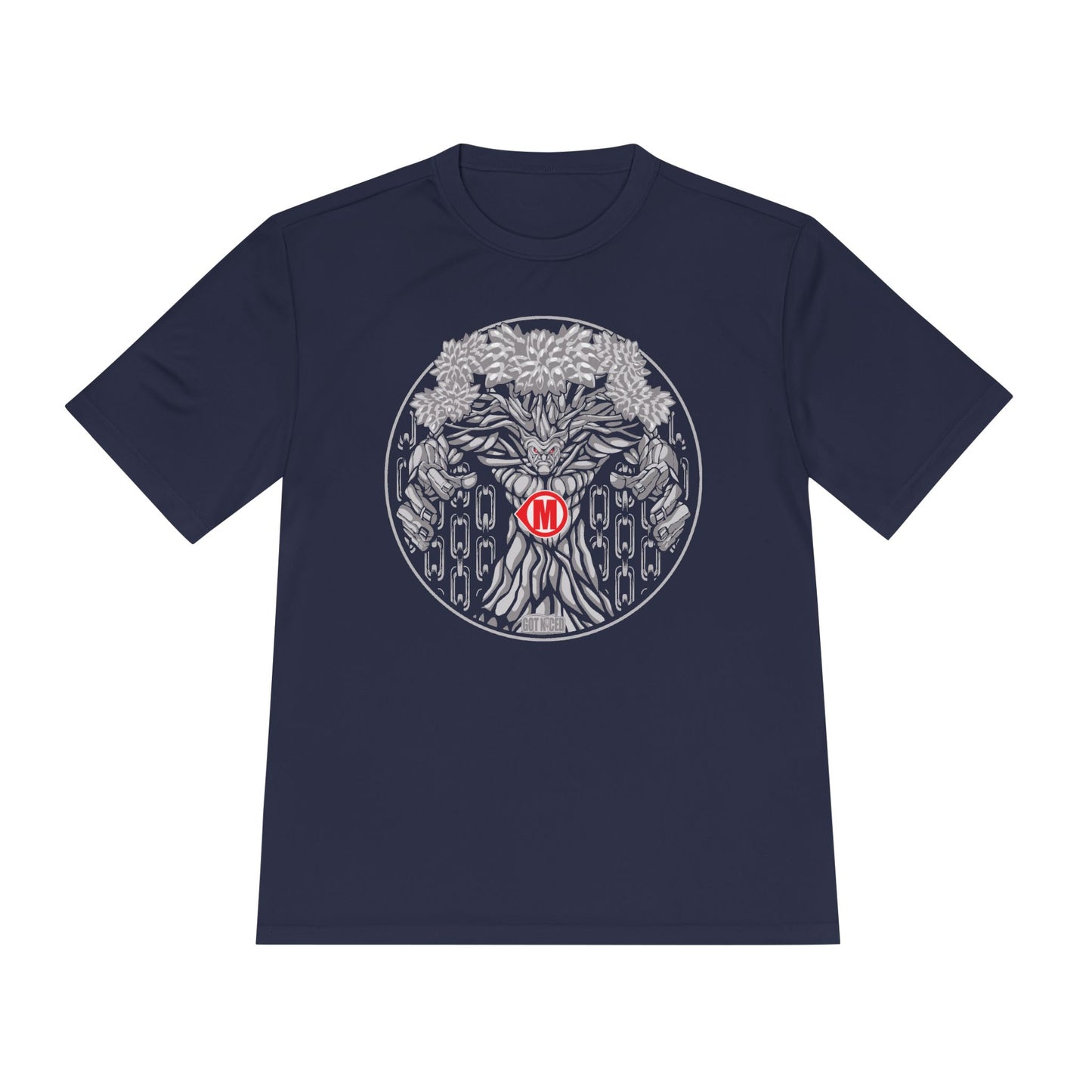 Mando Tree Disc Golf Moisture Wicking Tee, Unisex Athletic Shirt, Disc Golf Apparel, Unique Design