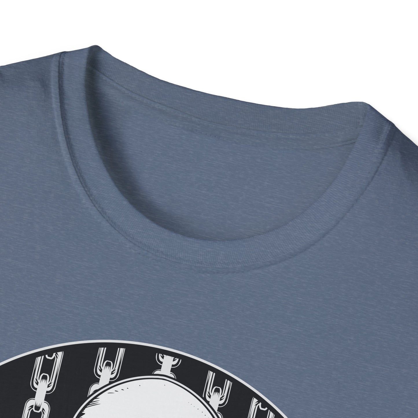 Disc Golf Skeleton Unisex Softstyle Disc Golf T-Shirt