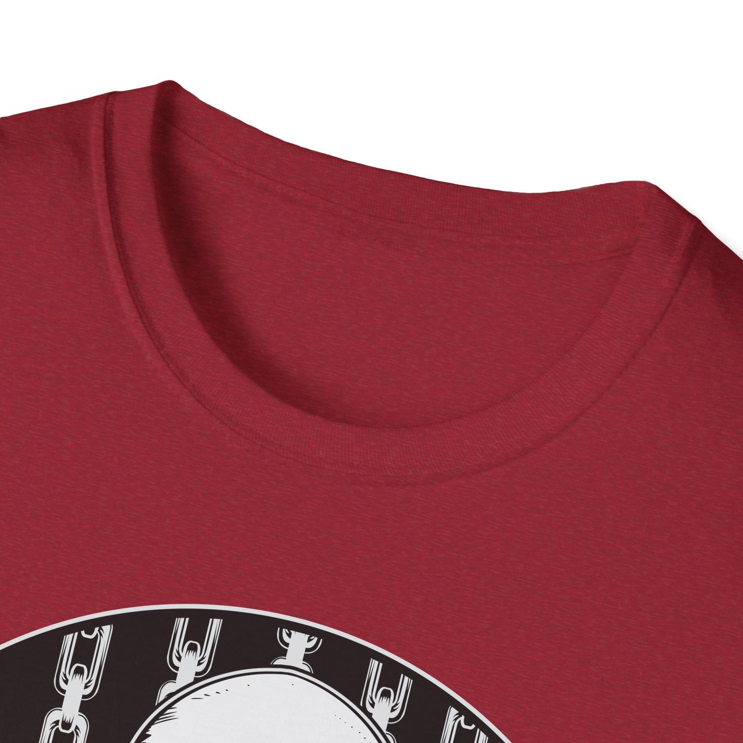Disc Golf Skeleton Unisex Softstyle Disc Golf T-Shirt