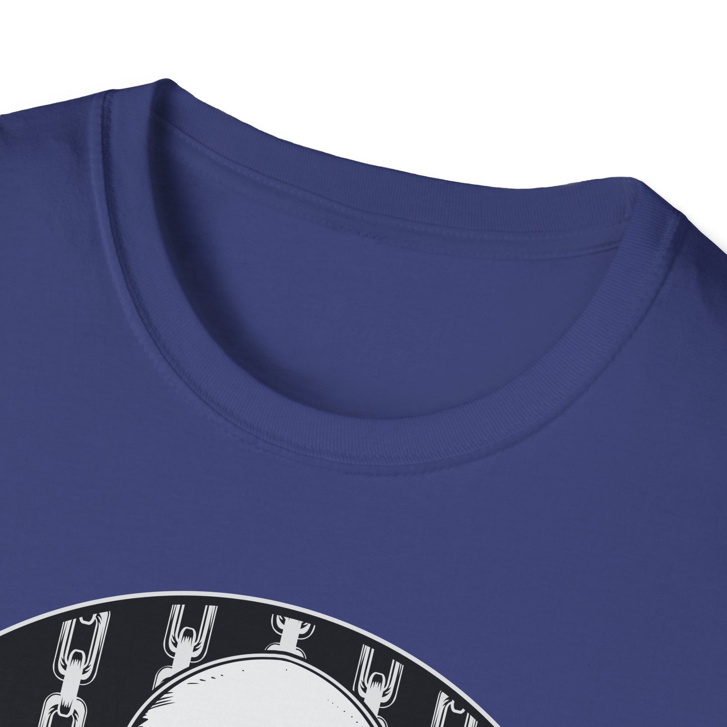 Disc Golf Skeleton Unisex Softstyle Disc Golf T-Shirt