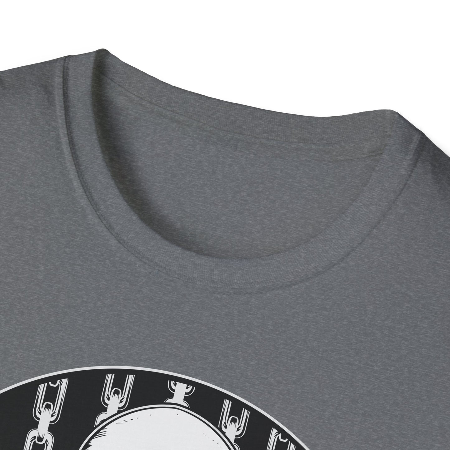 Disc Golf Skeleton Unisex Softstyle Disc Golf T-Shirt