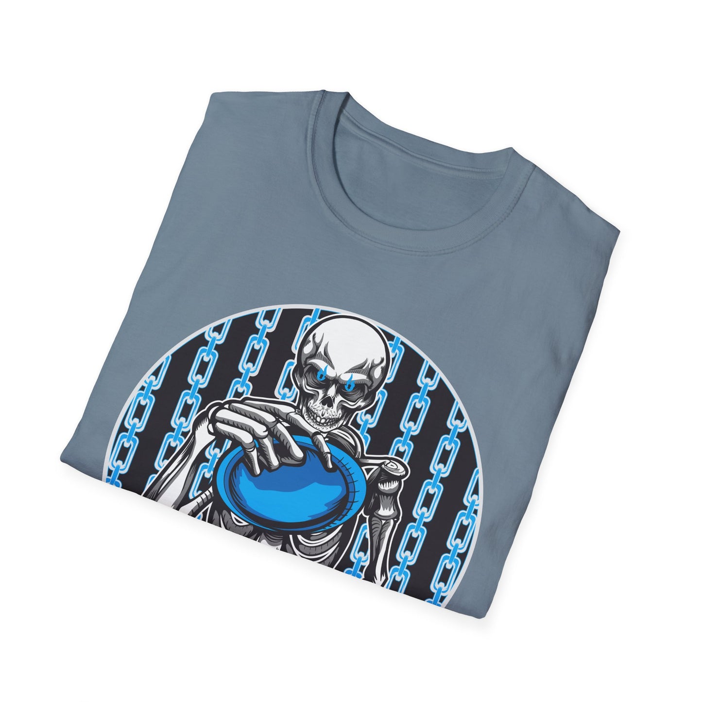 Skeleton Putt Unisex Softstyle Disc Golf T-Shirt