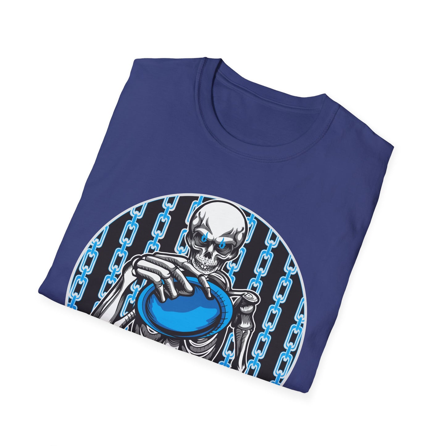 Skeleton Putt Unisex Softstyle Disc Golf T-Shirt