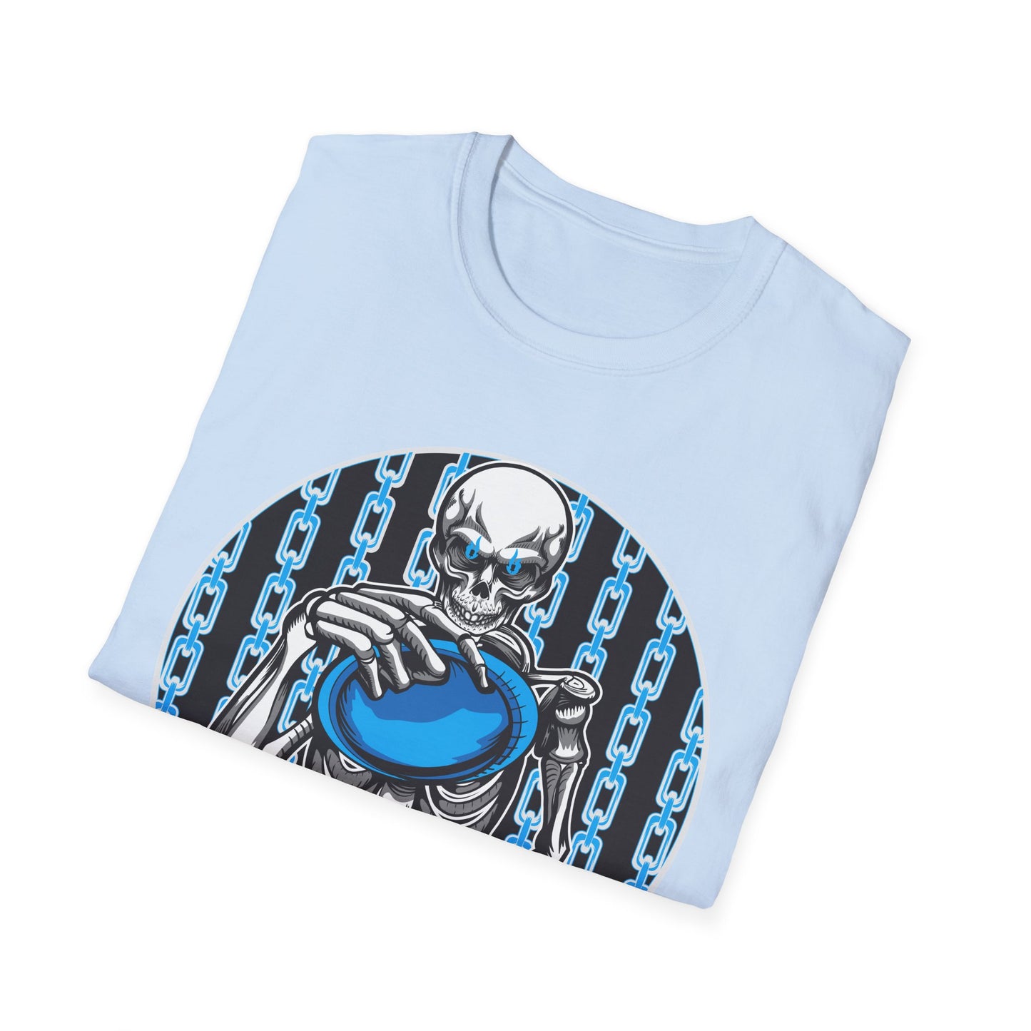 Skeleton Putt Unisex Softstyle Disc Golf T-Shirt