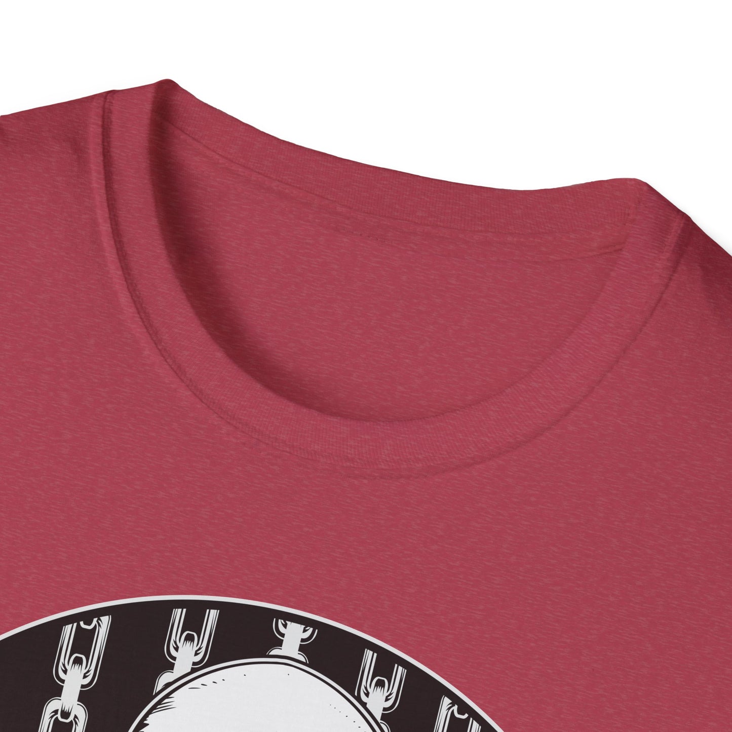 Disc Golf Skeleton Unisex Softstyle Disc Golf T-Shirt