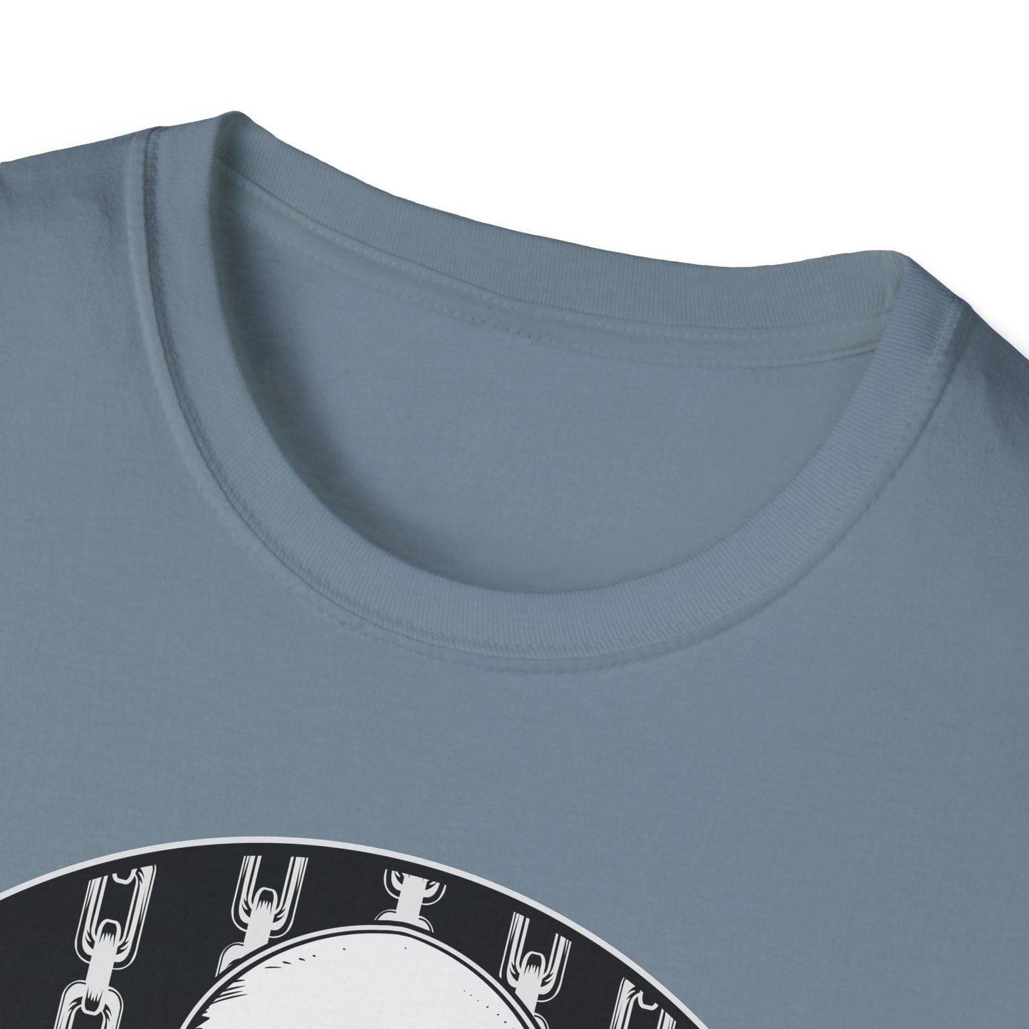 Disc Golf Skeleton Unisex Softstyle Disc Golf T-Shirt