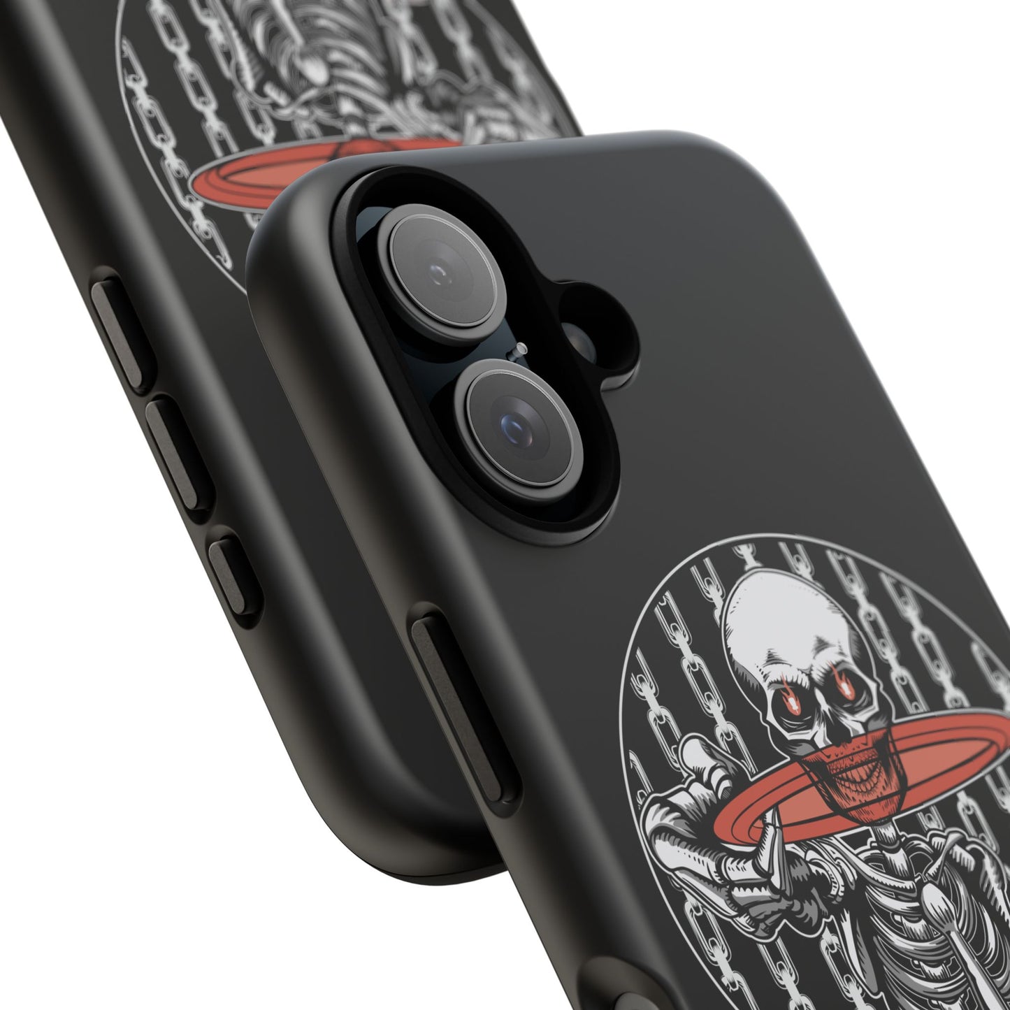 Tough Cases - Skeleton Graphic Phone Case, Edgy Phone Cover, Disc Golf Design, Unique Cell Phone Skin, Tough Protective Case