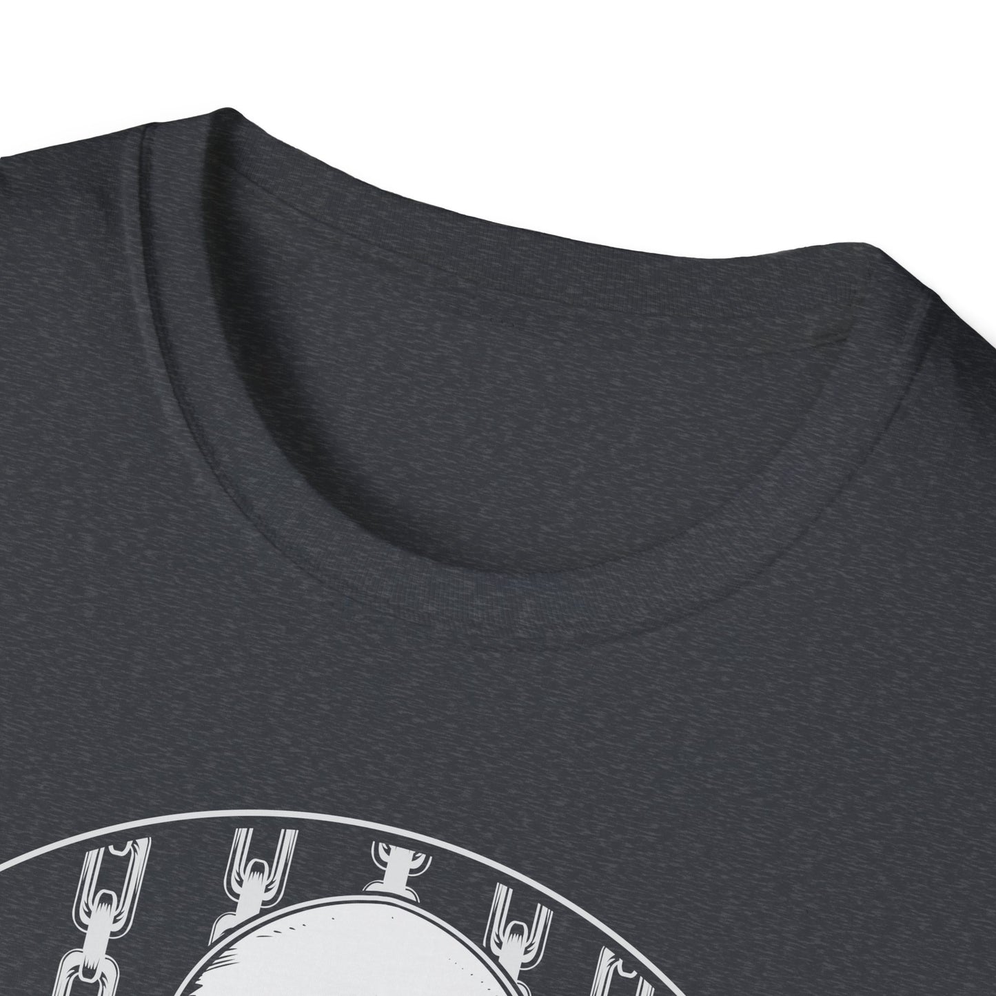 Disc Golf Skeleton Unisex Softstyle Disc Golf T-Shirt