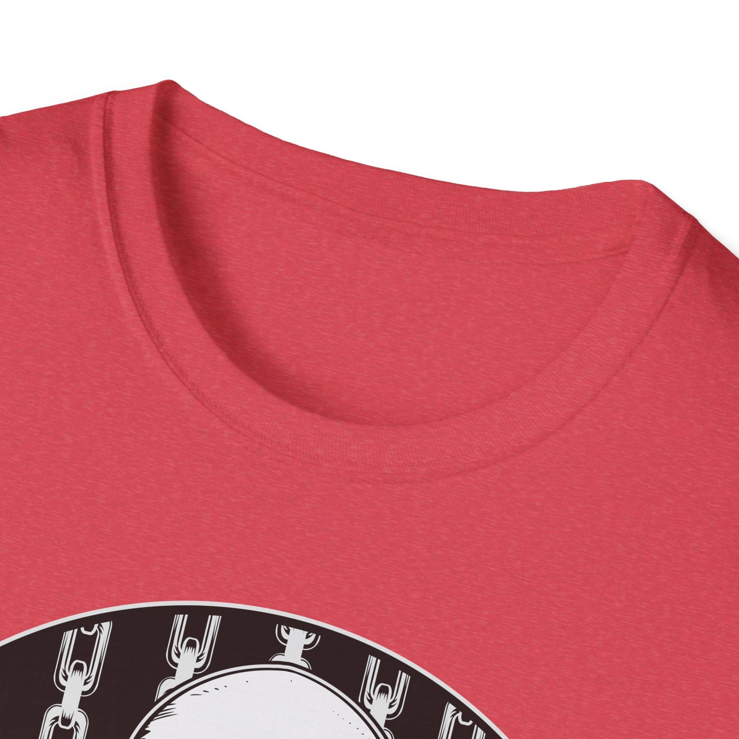 Disc Golf Skeleton Unisex Softstyle Disc Golf T-Shirt