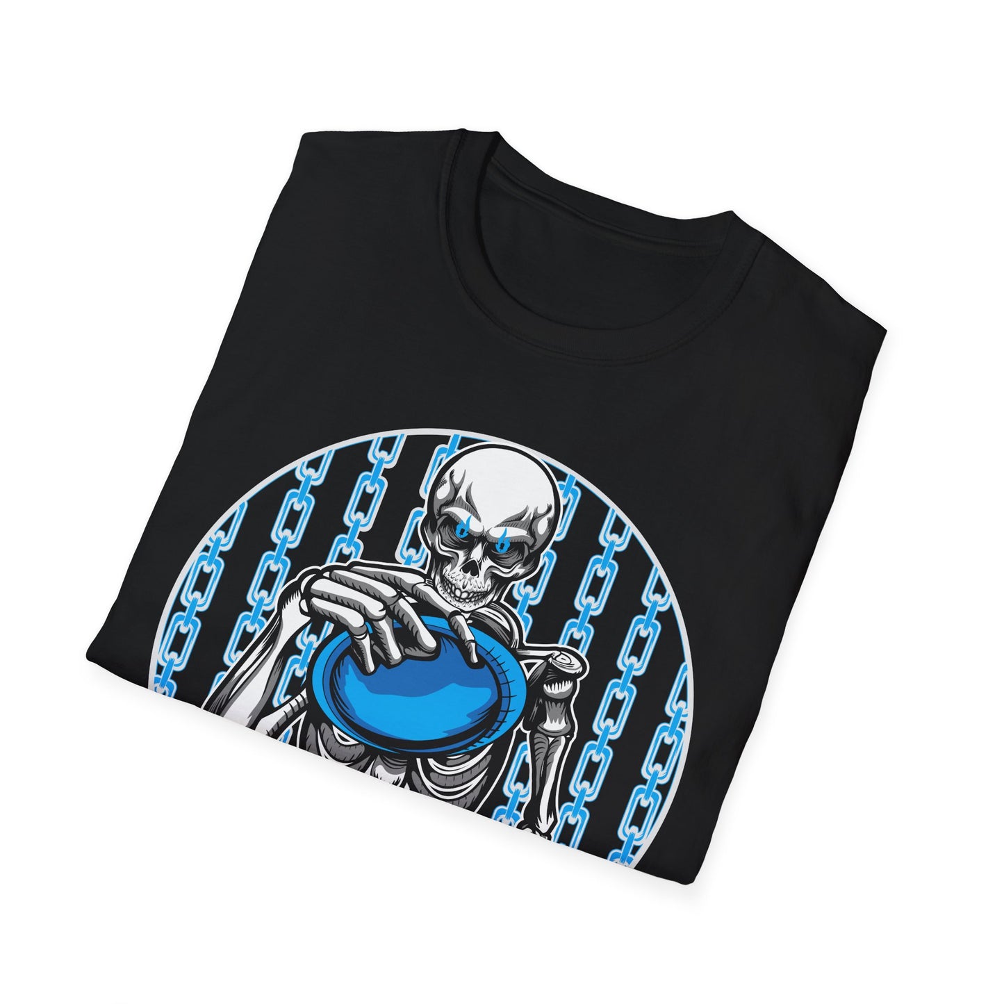 Skeleton Putt Unisex Softstyle Disc Golf T-Shirt