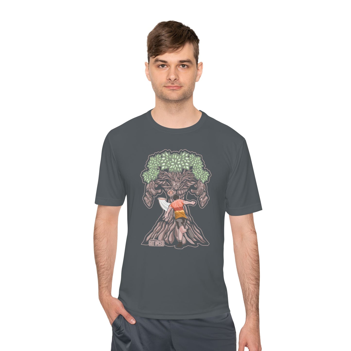 Mando Tree Disc Golf Moisture Wicking Tee, Unisex Athletic Shirt, Disc Golf Apparel, Unique Design