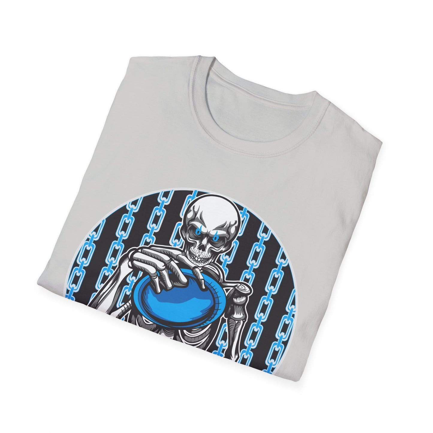 Skeleton Putt Unisex Softstyle Disc Golf T-Shirt