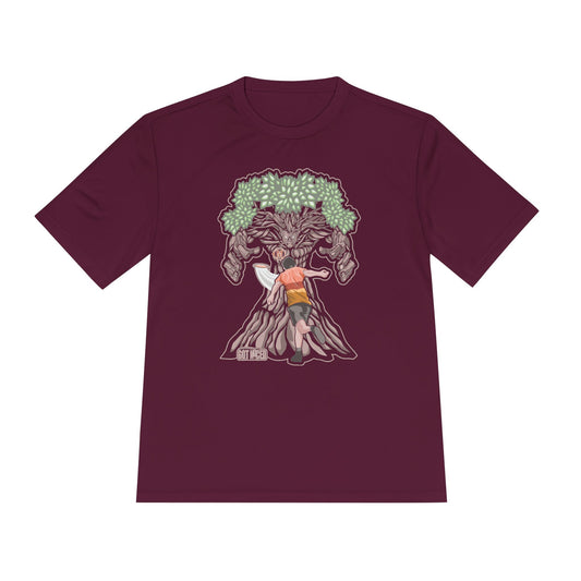 Mando Tree Disc Golf Moisture Wicking Tee, Unisex Athletic Shirt, Disc Golf Apparel, Unique Design