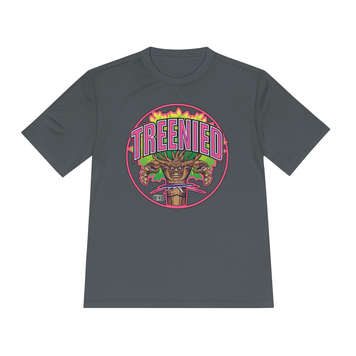 Treenied Disc Golf Moisture Wicking Tee, Unisex Athletic Shirt, Disc Golf Apparel, Unique Design
