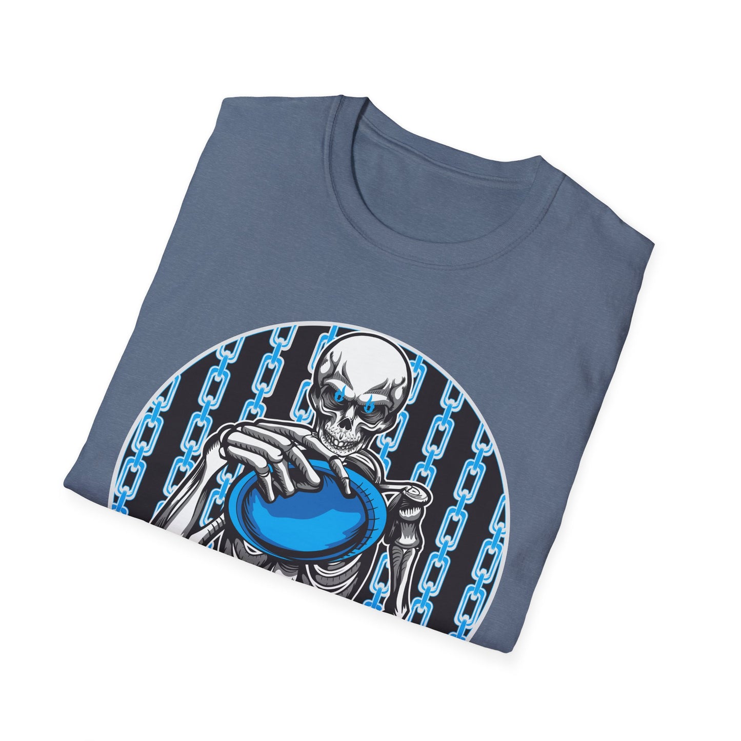 Skeleton Putt Unisex Softstyle Disc Golf T-Shirt