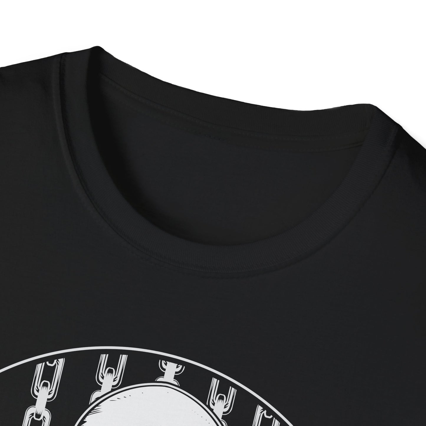 Disc Golf Skeleton Unisex Softstyle Disc Golf T-Shirt