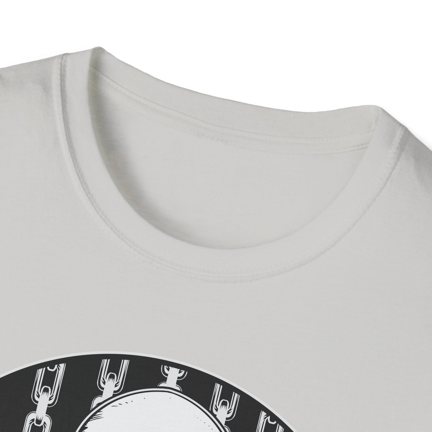 Disc Golf Skeleton Unisex Softstyle Disc Golf T-Shirt