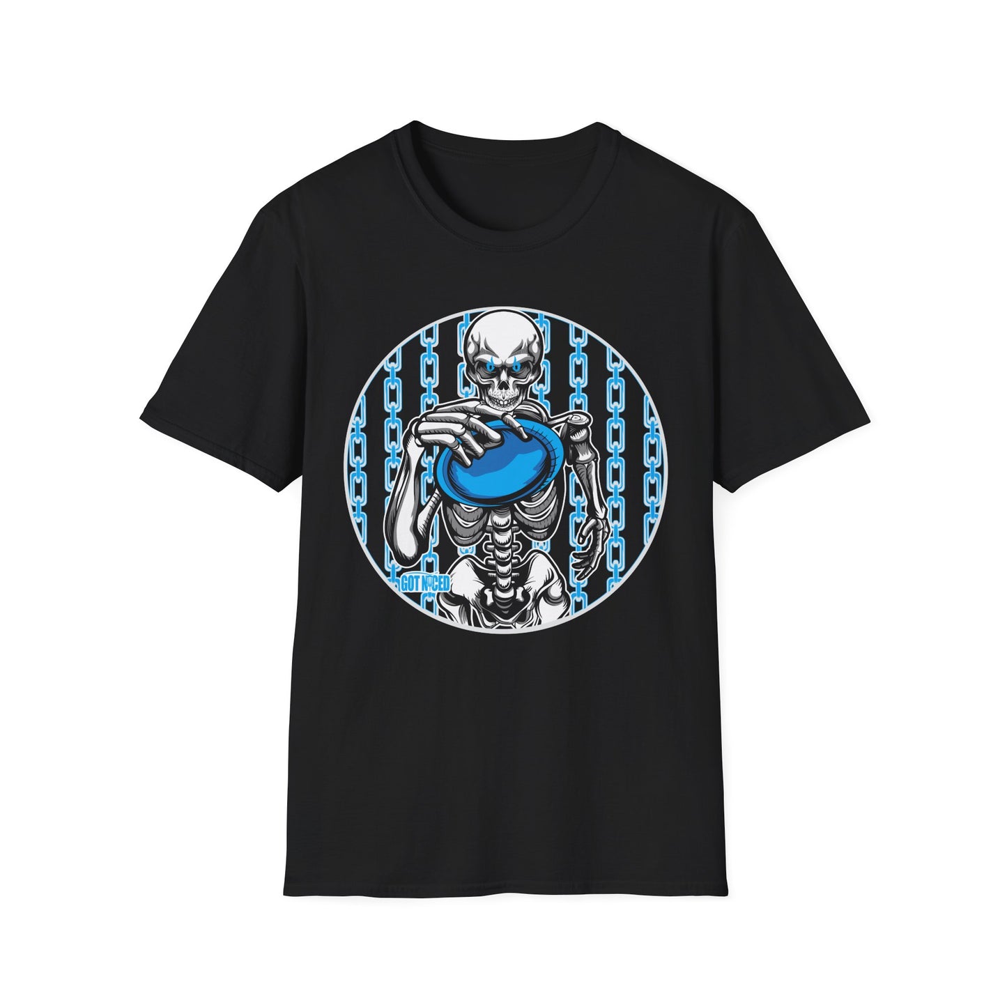 Skeleton Putt Unisex Softstyle Disc Golf T-Shirt