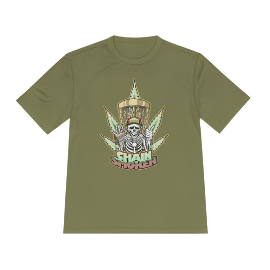 Chain Smoker Disc Golf Moisture Wicking Tee, Unisex Athletic Shirt, Disc Golf Apparel, Unique Design