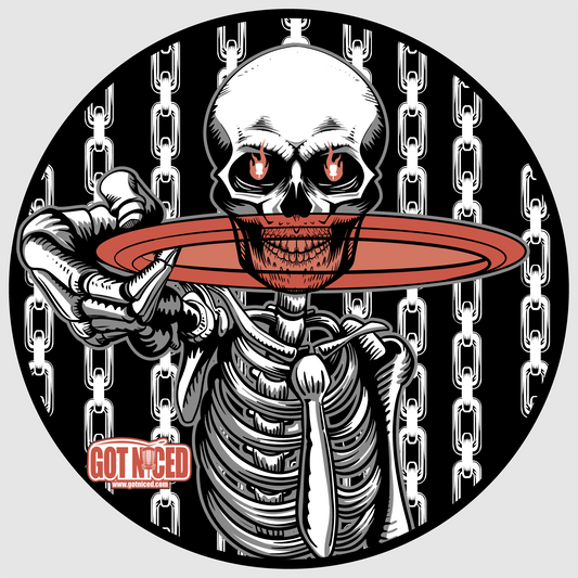 Disc Golf Skeleton Unisex Softstyle Disc Golf T-Shirt